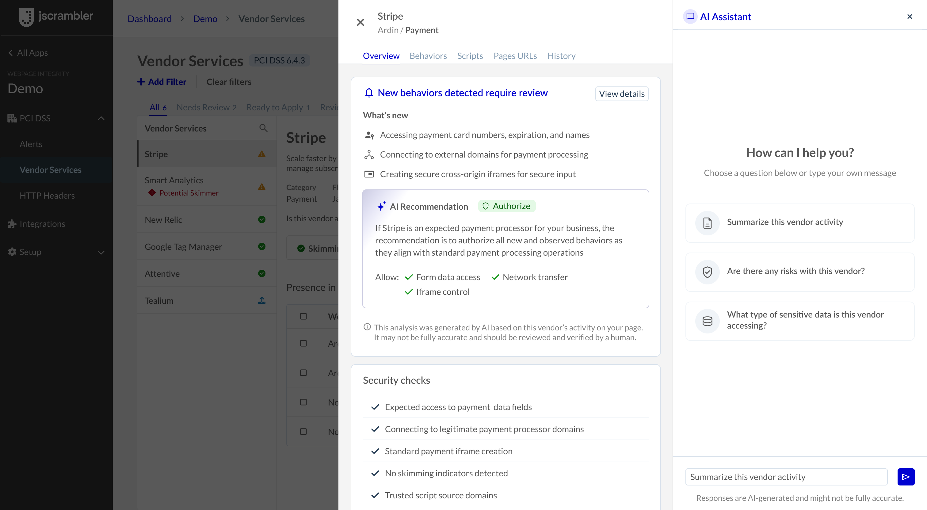 Investigate Further with the AI Chat Assistant-jscrambler