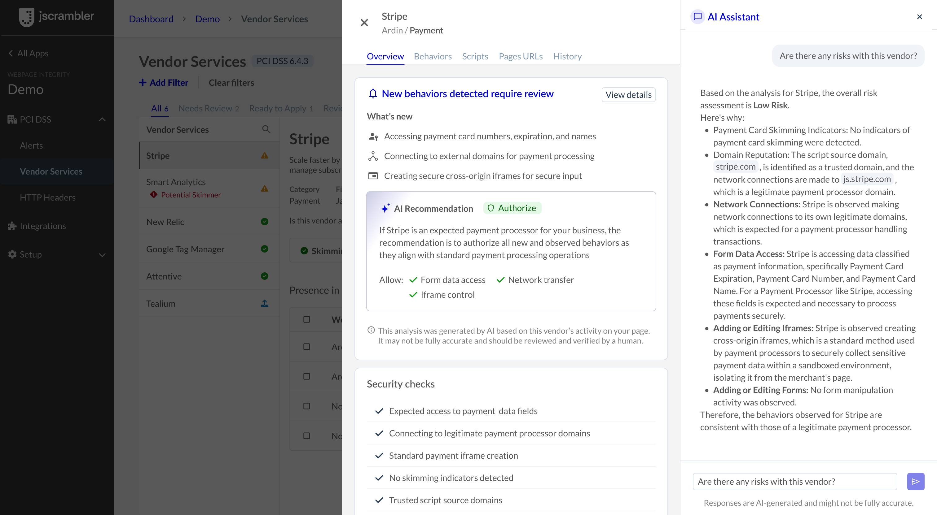 Validating Assumptions