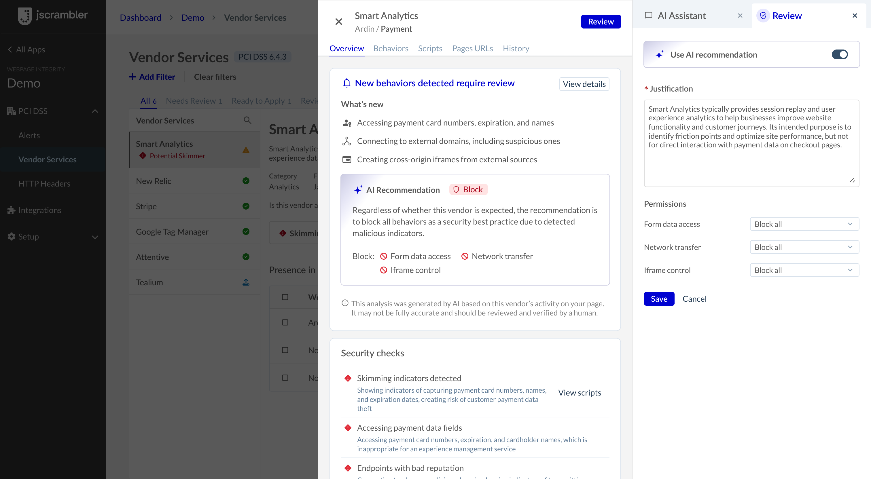 Automating Justification-ai-assistant-jscrambler