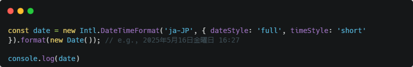 Date-Formatting