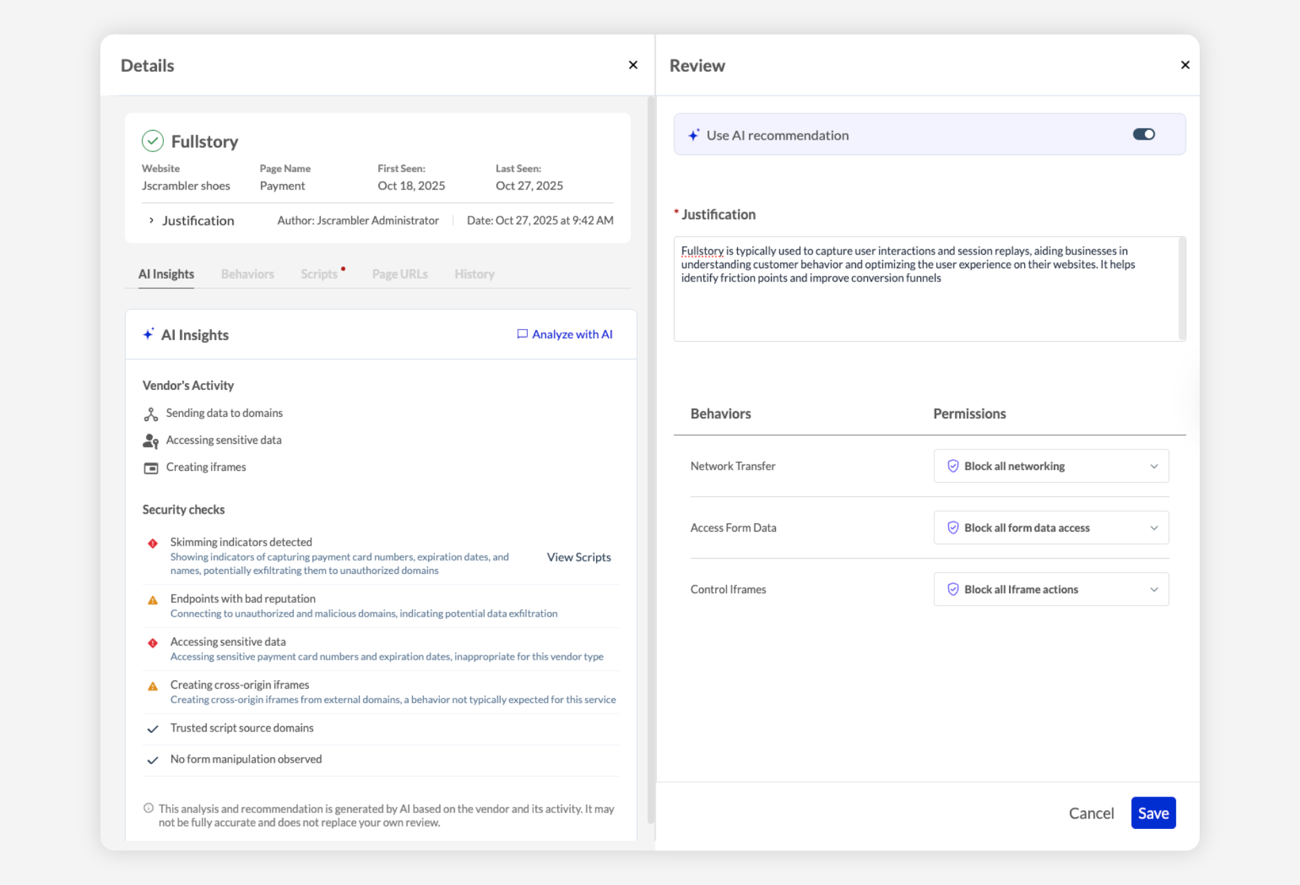 AI-Assistant-Jscrambler-screenshot-the-new-gold-standard-for-script-authorization-pci-dss-v4-requirements