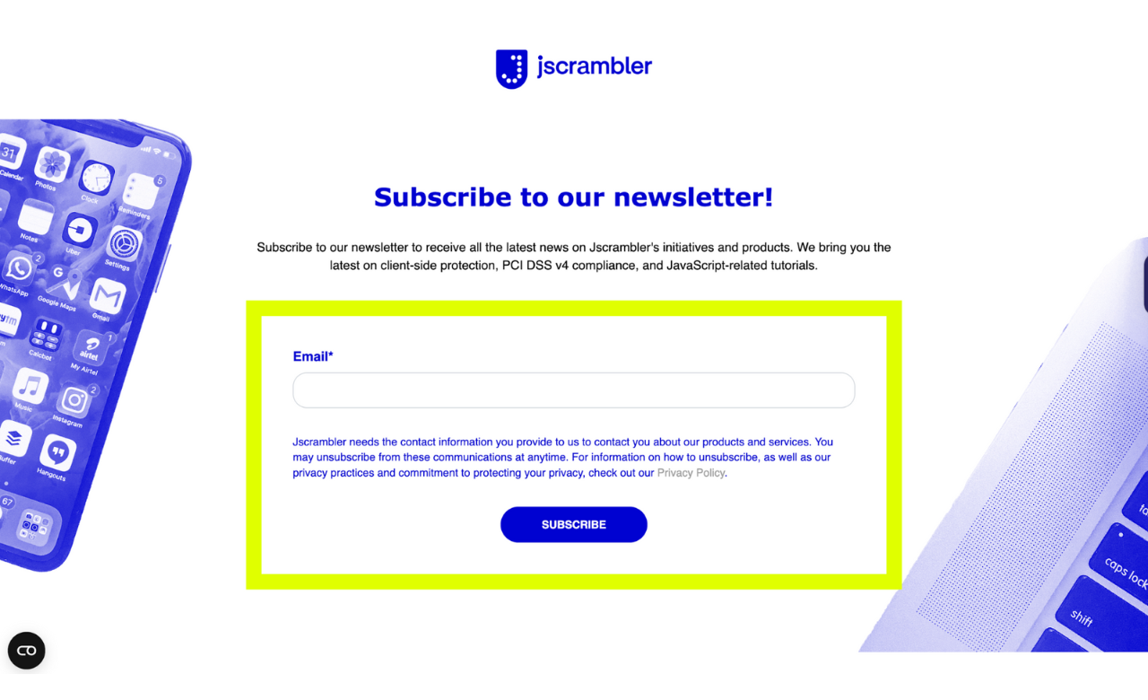 Jscrambler Newsletter