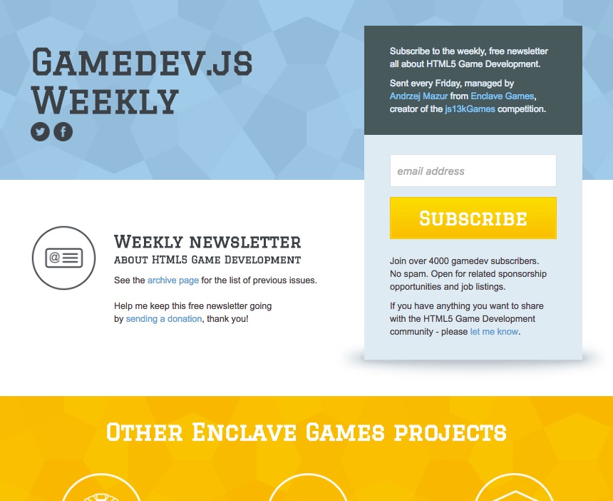 GameDev.js Weekly