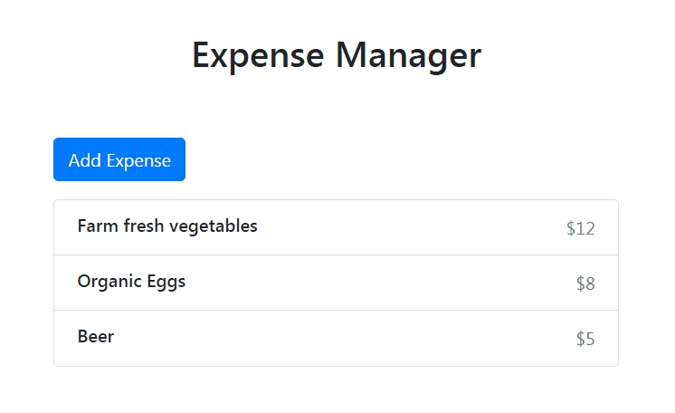 Expense Manager App