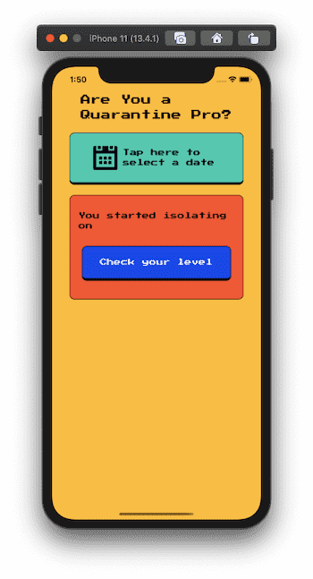 Quarantine Pro React Native App