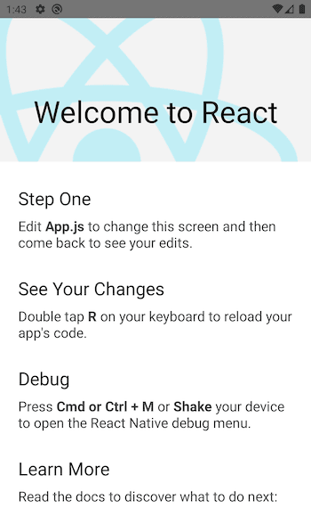 How to Use React Native AsyncStorage App 1 step 1 see your change - debug - learn more