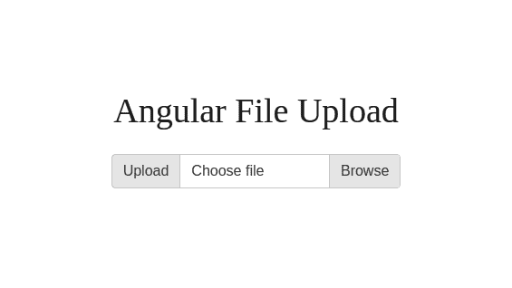Angular File Upload UI