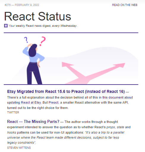 React Status