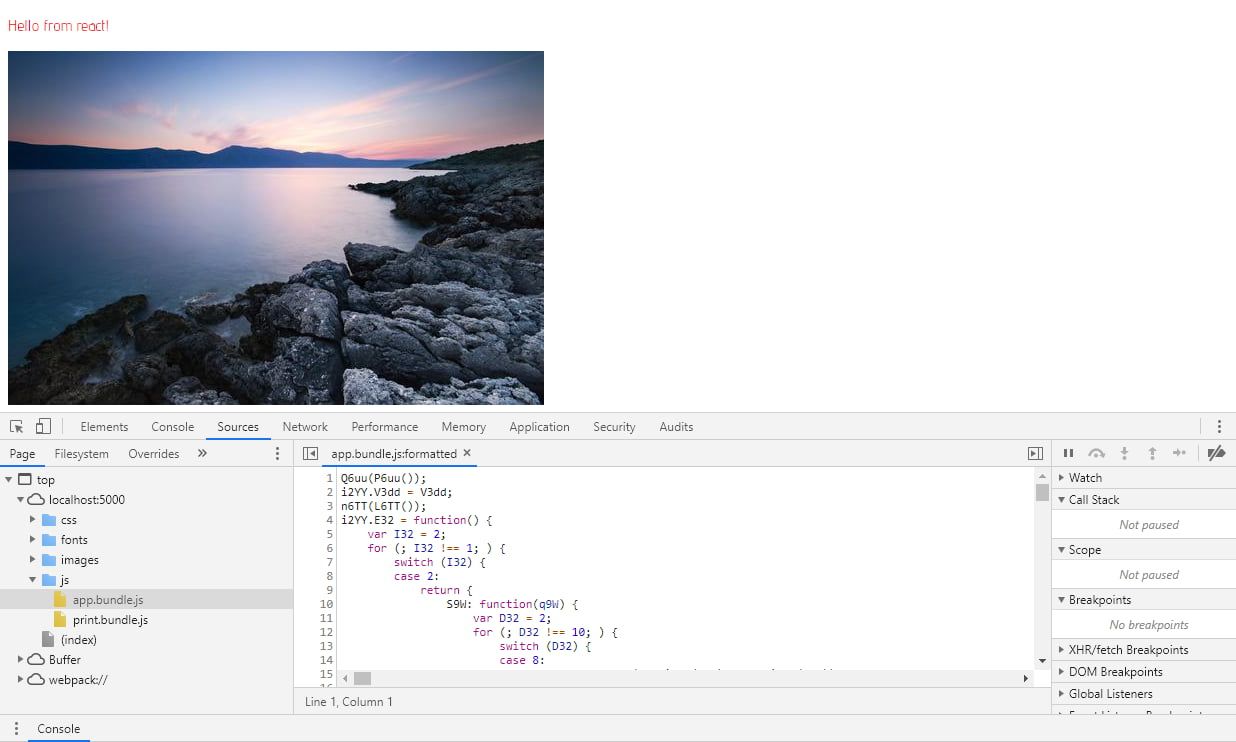 Protected webpack Bundles - Chrome Debugger