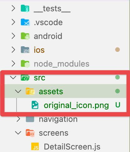save the app icon inside the directory src/assets/ and name the file original_icon