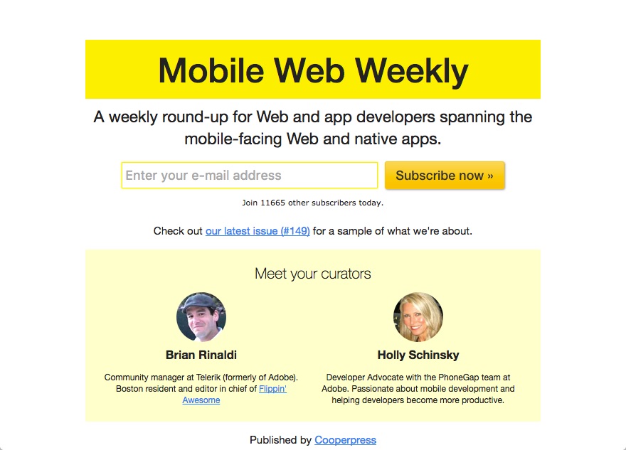 Mobile Web Weekly