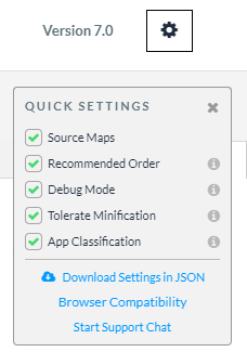Enable Source Maps Settings