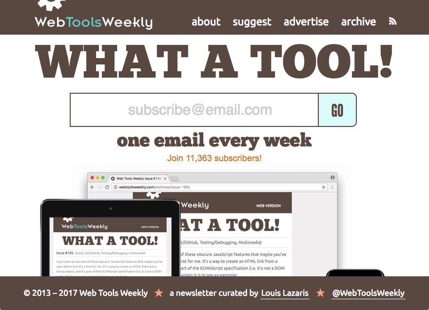 WebTools Weekly