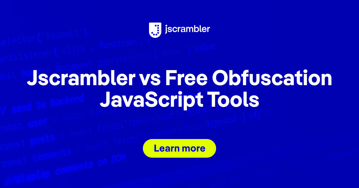 Jscrambler vs Free Obfuscation Tools | Comparisons