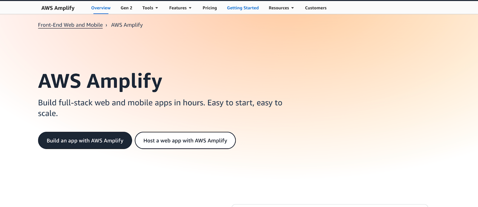 AWS-Amplify-front-end-web-mobile